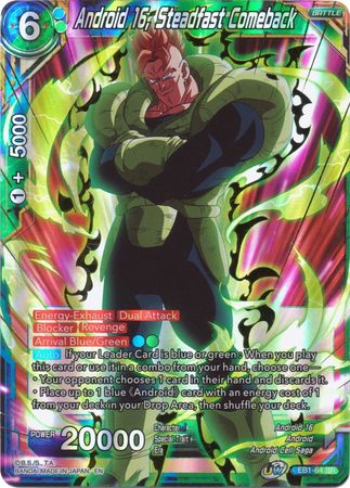 Android 16, Steadfast Comeback - EB1-64 - SR - Card Masters