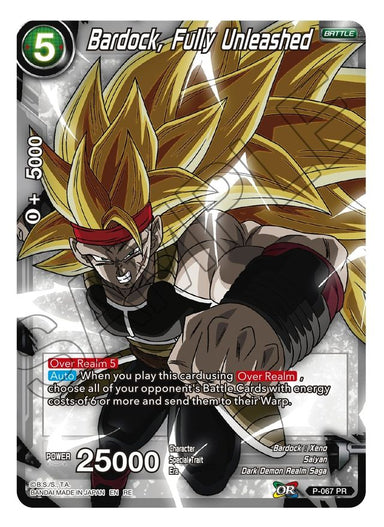 Bardock, Fully Unleashed - P-067 RE - Card Masters