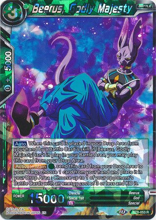 Beerus, Godly Majesty - BT8-053 - Foil Rare - Card Masters