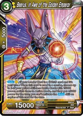 Beerus, in Awe of the Golden Emperor - BT12-098 R - Card Masters