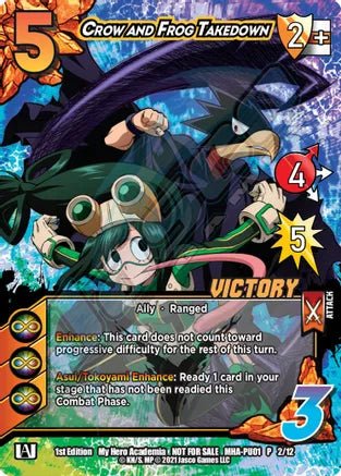 Crow and Frog Takedown (Plus Ultra Pack 1 Victory) - MHA-PU01 P 2/12 - Card Masters
