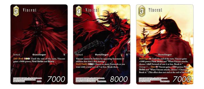 Final Fantasy TCG Limited Edition Vincent Red Triple Deck Case - Card Masters
