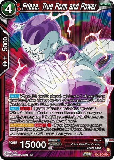 Frieza, True Form and Power - EX23-04 - Card Masters