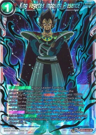 King Vegeta's Imposing Presence - BT13-030 - Super Rare - Card Masters