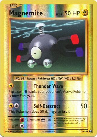 Magnemite - 37/108 - Common - Card Masters
