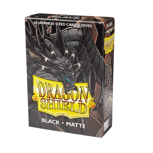 Sleeves - Dragon Shield - Box 60 - Black Matte (Yu-Gi-Oh Sized)