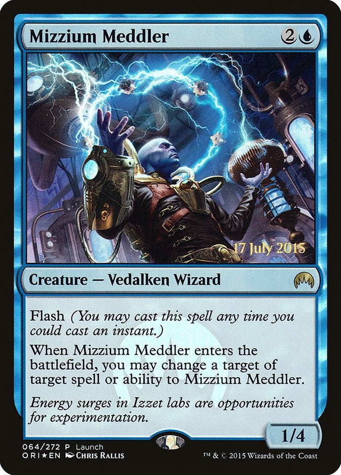 Image for Mizzium Meddler (64) (Launch Party & Release Event Promos) (LARP) - Magic: The Gathering