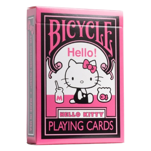 Bicycle Hello Kitty Black & Pink Playing Cards