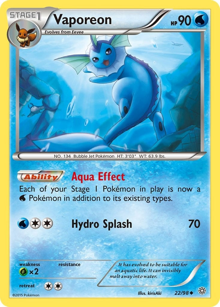 Vaporeon (22/98) (XY - Ancient Origins)