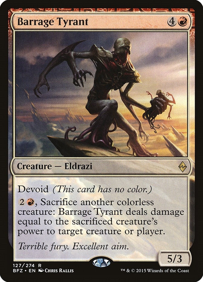 Image for Barrage Tyrant (127) (Battle for Zendikar) - Magic: The Gathering