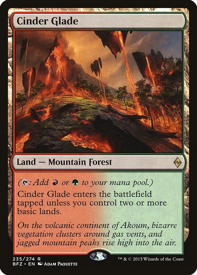 Image for Cinder Glade (235) (Battle for Zendikar) - Magic: The Gathering