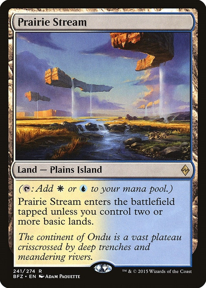 Image for Prairie Stream (241) (Battle for Zendikar) - Magic: The Gathering