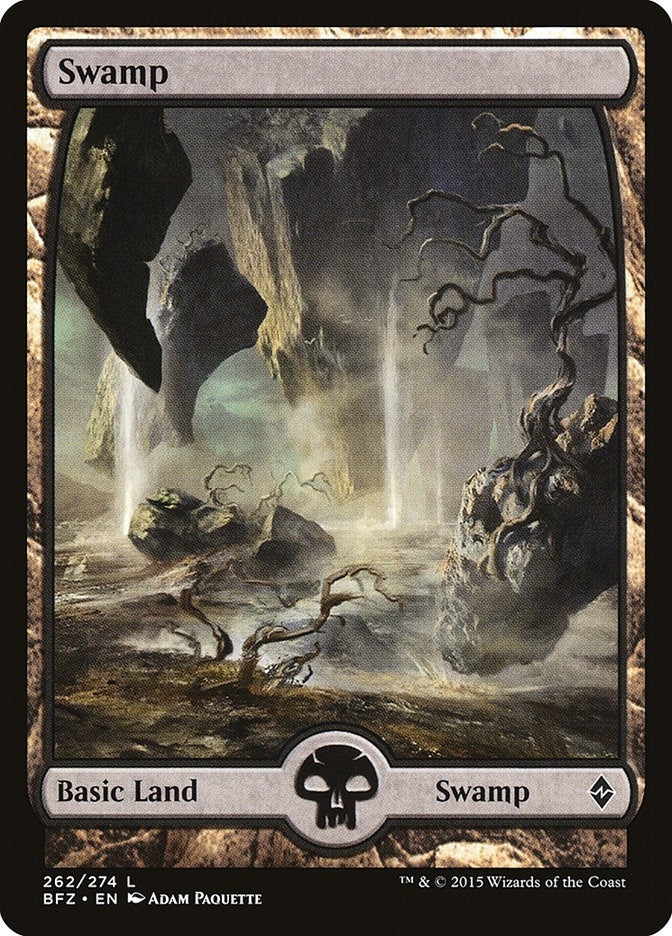 Image for Swamp (262) - Full Art (262) (Battle for Zendikar) - Magic: The Gathering
