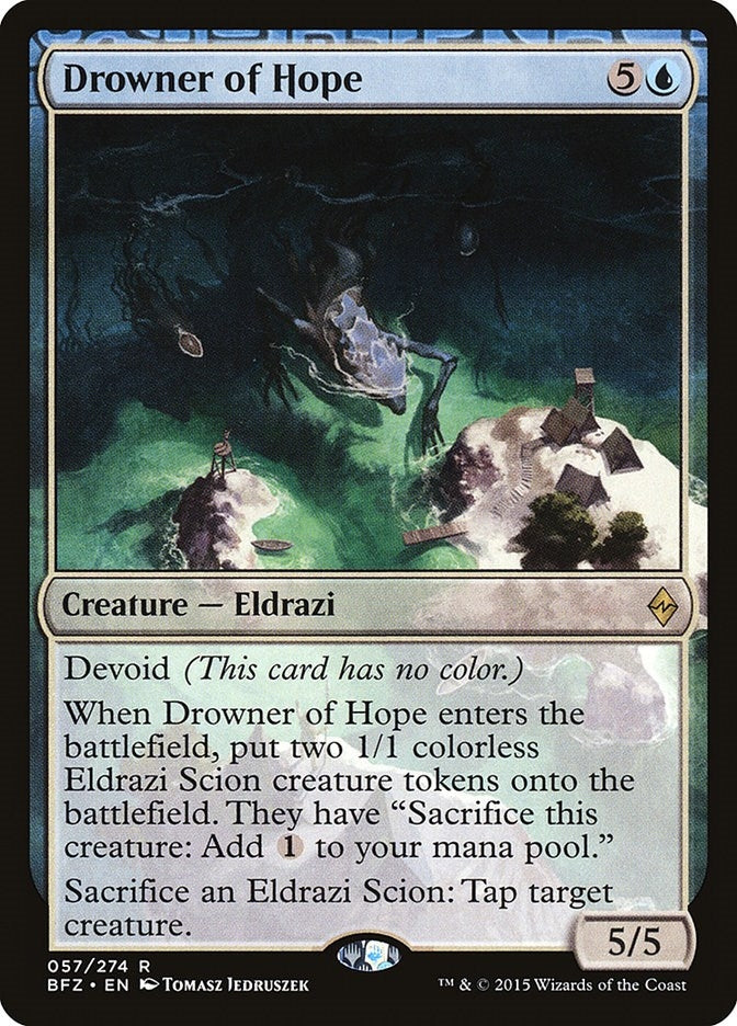 Image for Drowner of Hope (57) (Battle for Zendikar) - Magic: The Gathering