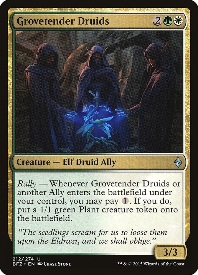 Image for Grovetender Druids (212) (Battle for Zendikar) - Magic: The Gathering
