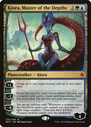 Image for Kiora, Master of the Depths (213) (Battle for Zendikar) - Magic: The Gathering