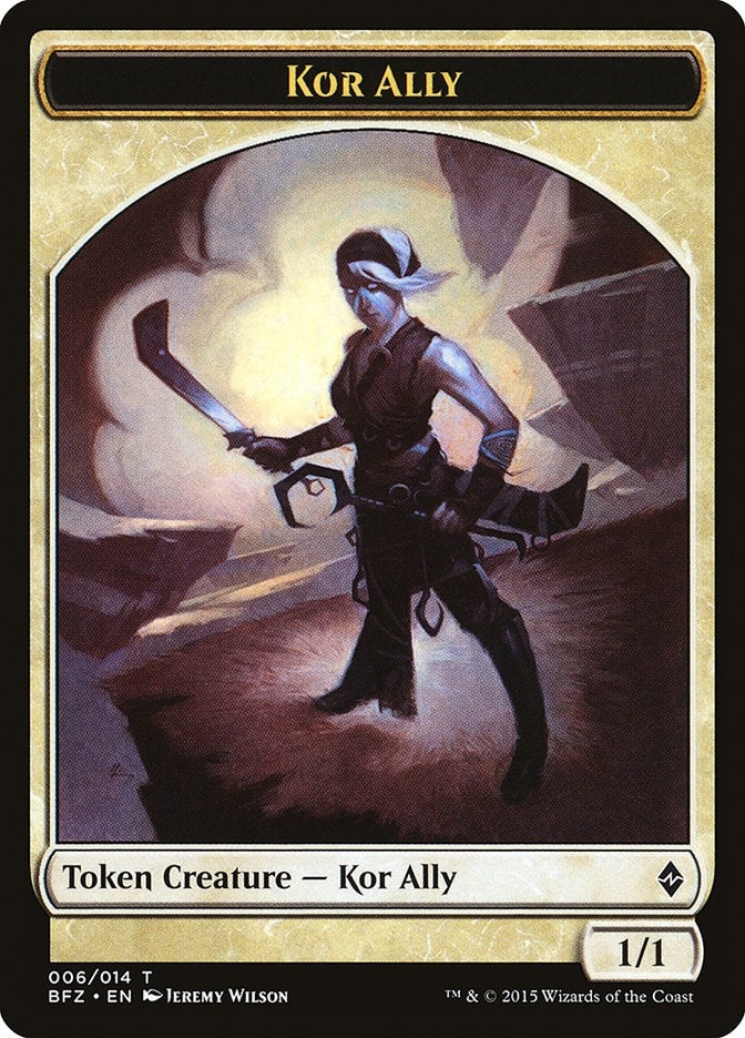 Image for Kor Ally Token (6) (Battle for Zendikar) - Magic: The Gathering