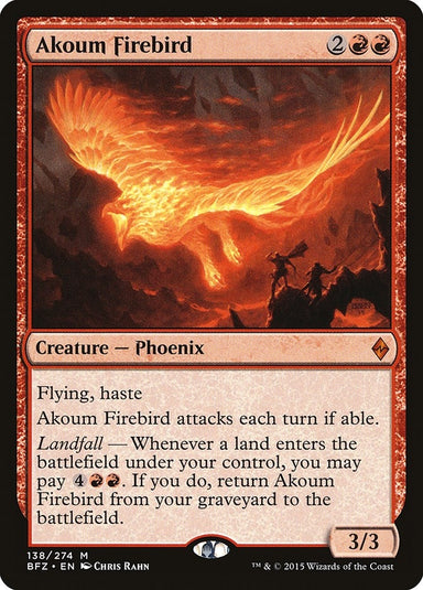 Image for Akoum Firebird (138) (Battle for Zendikar) - Magic: The Gathering