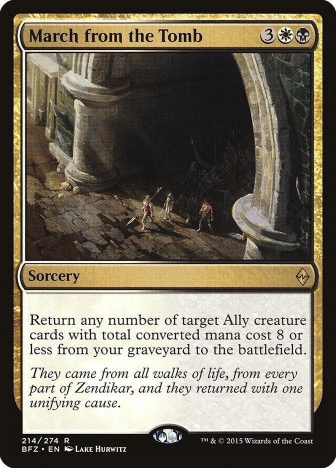 Image for March from the Tomb (214) (Battle for Zendikar) - Magic: The Gathering