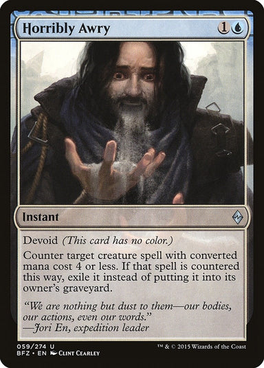 Image for Horribly Awry (59) (Battle for Zendikar) - Magic: The Gathering