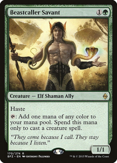 Image for Beastcaller Savant (170) (Battle for Zendikar) - Magic: The Gathering