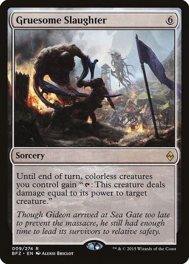 Image for Gruesome Slaughter (9) (Battle for Zendikar) - Magic: The Gathering