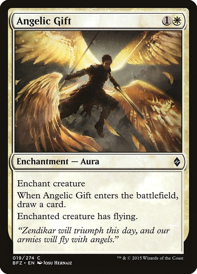Image for Angelic Gift (19) (Battle for Zendikar) - Magic: The Gathering