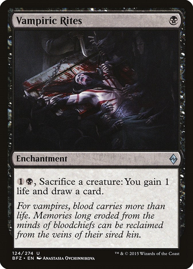 Image for Vampiric Rites (124) (Battle for Zendikar) (BFZ) - Magic: The Gathering