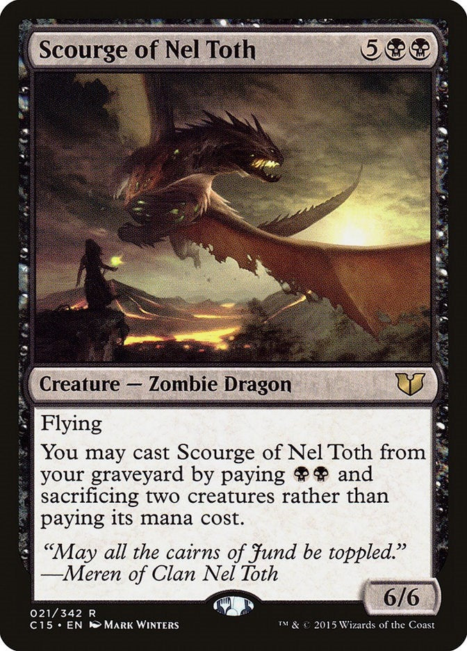 Image for Scourge of Nel Toth (21) (Commander 2015) (C15) - Magic: The Gathering