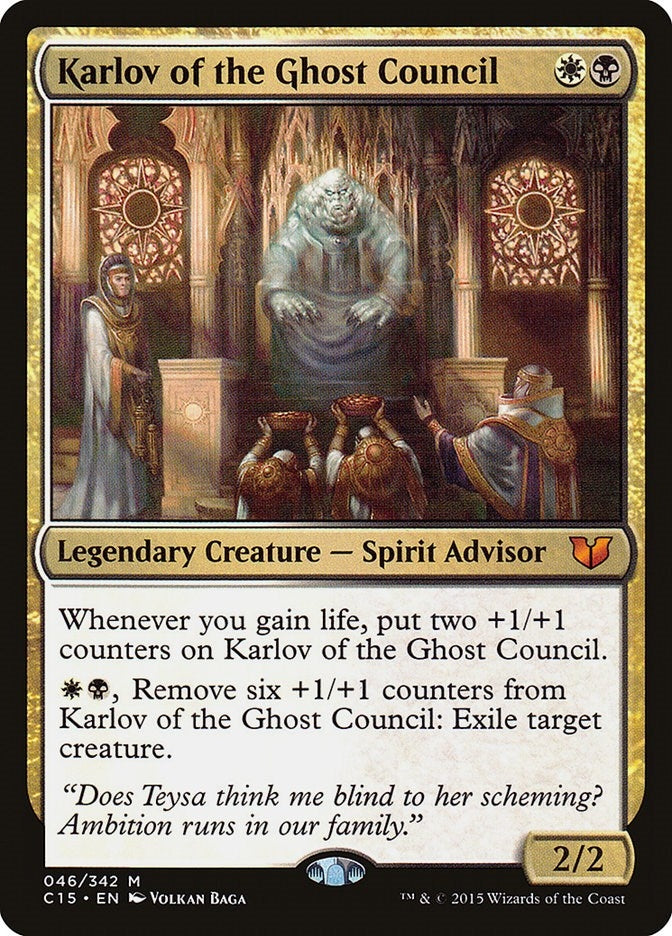 Image for Karlov of the Ghost Council (46) (Commander 2015) (C15) - Magic: The Gathering