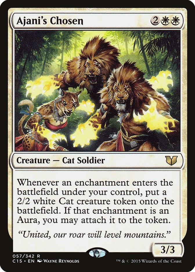 Image for Ajani's Chosen (57) (Commander 2015) (C15) - Magic: The Gathering