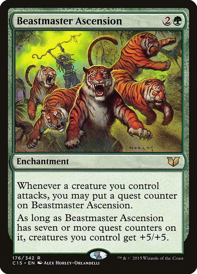 Image for Beastmaster Ascension (176) (Commander 2015) (C15) - Magic: The Gathering