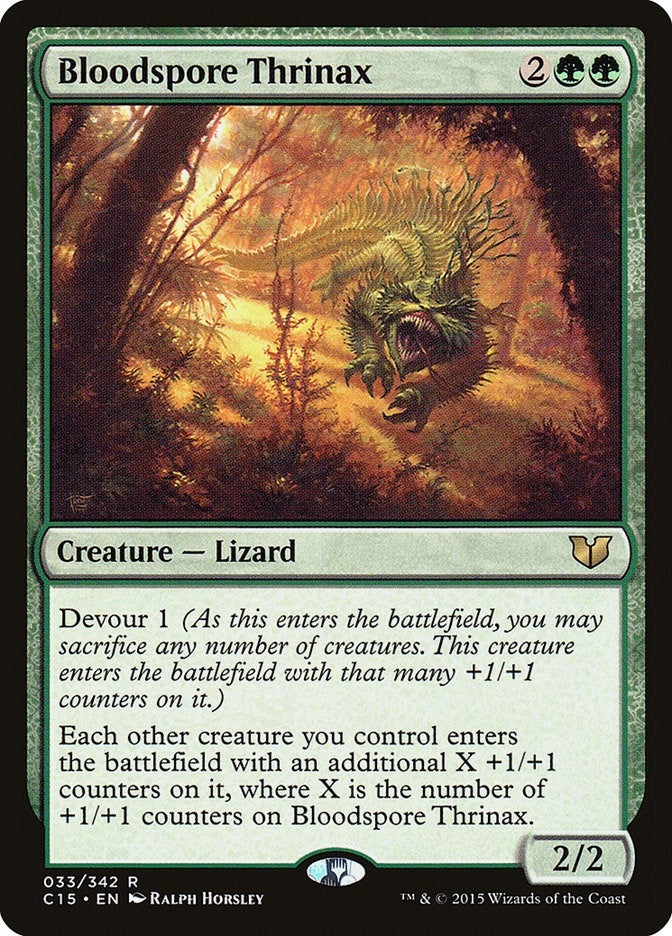 Image for Bloodspore Thrinax (33) (Commander 2015) (C15) - Magic: The Gathering