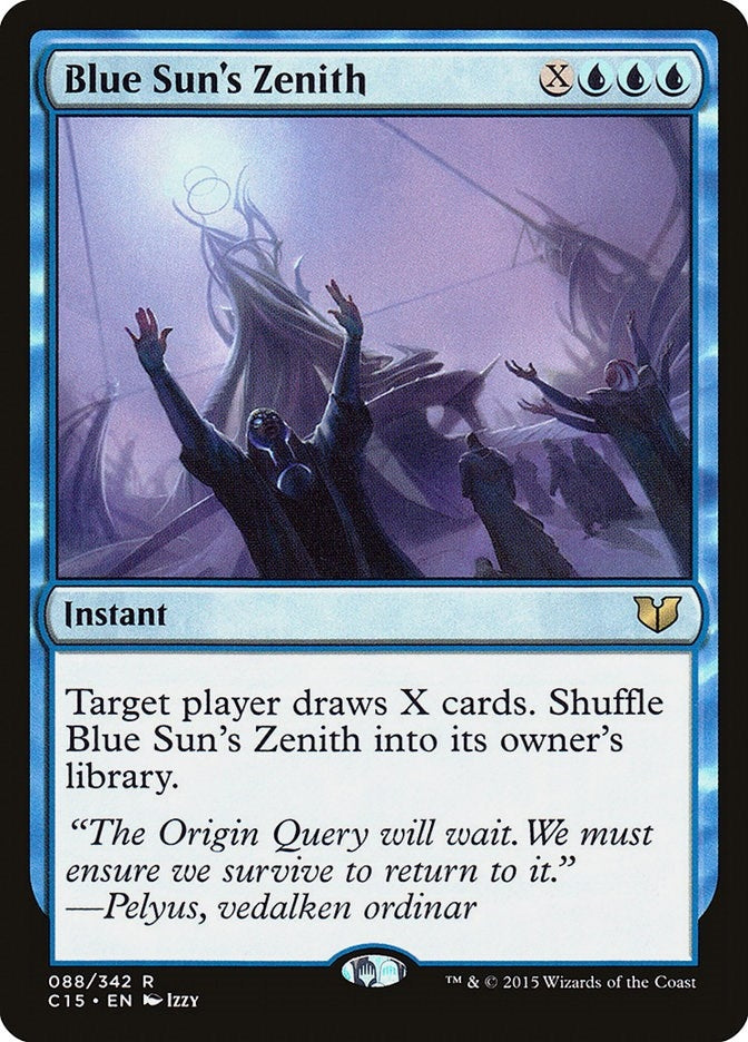 Image for Blue Sun's Zenith (88) (Commander 2015) (C15) - Magic: The Gathering