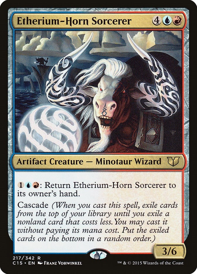 Image for Etherium-Horn Sorcerer (217) (Commander 2015) (C15) - Magic: The Gathering