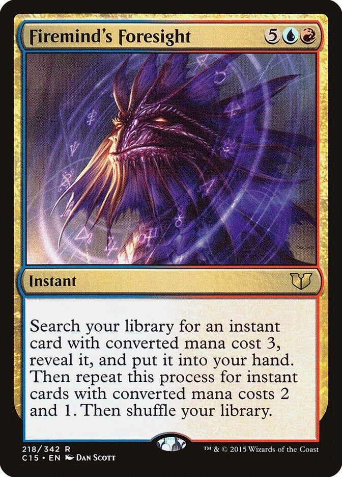 Image for Firemind's Foresight (218) (Commander 2015) (C15) - Magic: The Gathering