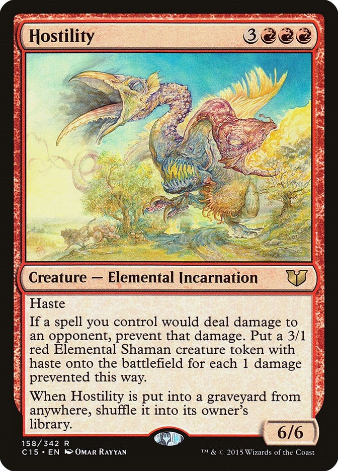 Image for Hostility (158) (Commander 2015) (C15) - Magic: The Gathering