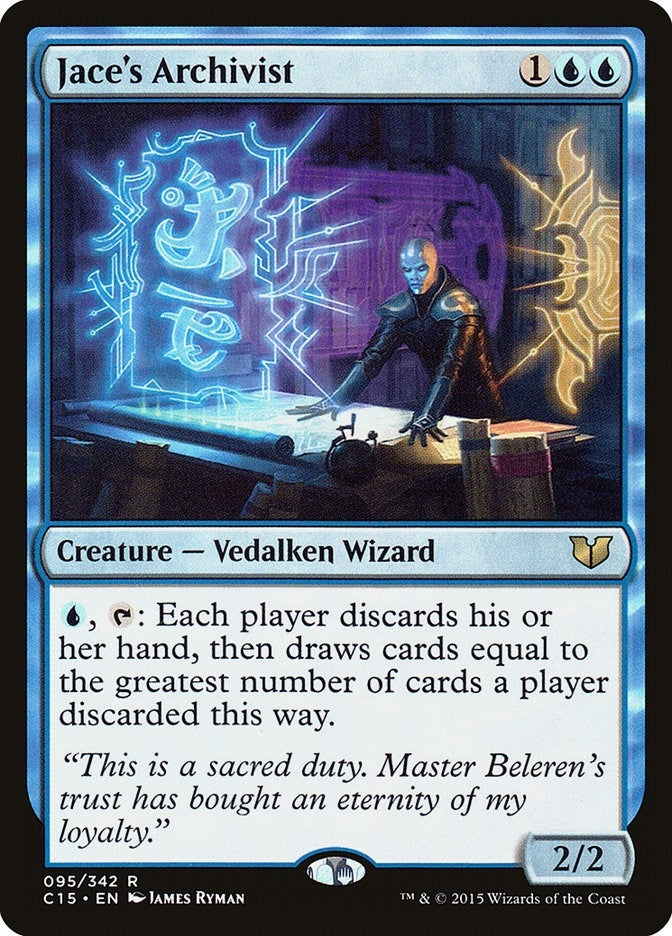 Image for Jace's Archivist (95) (Commander 2015) (C15) - Magic: The Gathering