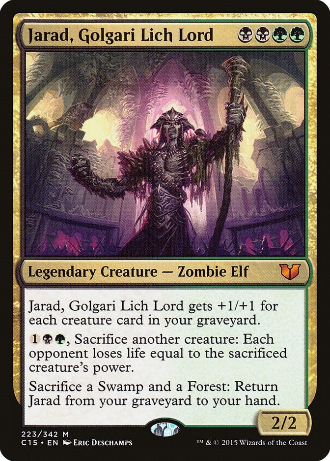 Image for Jarad, Golgari Lich Lord (223) (Commander 2015) (C15) - Magic: The Gathering