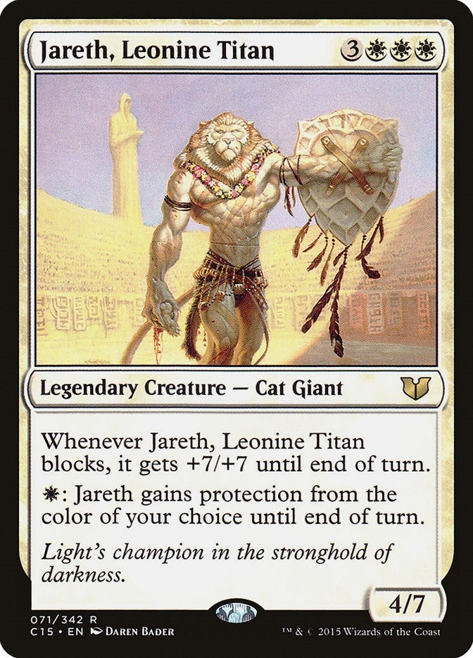 Image for Jareth, Leonine Titan (71) (Commander 2015) (C15) - Magic: The Gathering
