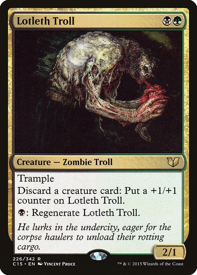Image for Lotleth Troll (226) (Commander 2015) (C15) - Magic: The Gathering