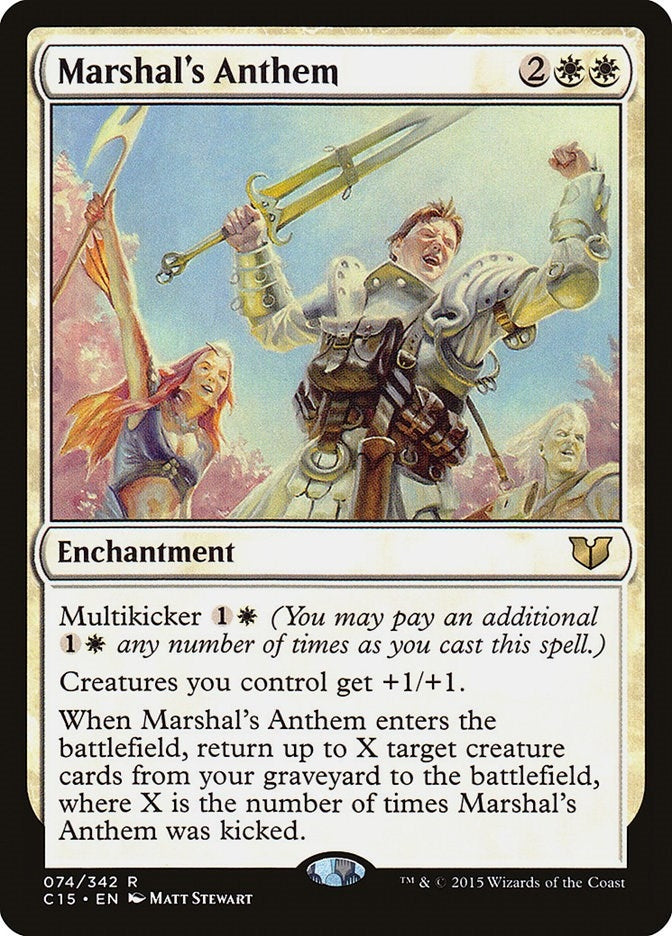 Image for Marshal's Anthem (74) (Commander 2015) (C15) - Magic: The Gathering