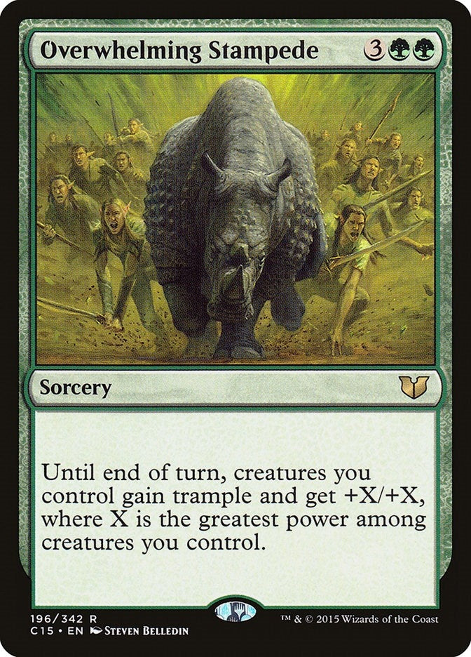 Image for Overwhelming Stampede (196) (Commander 2015) (C15) - Magic: The Gathering