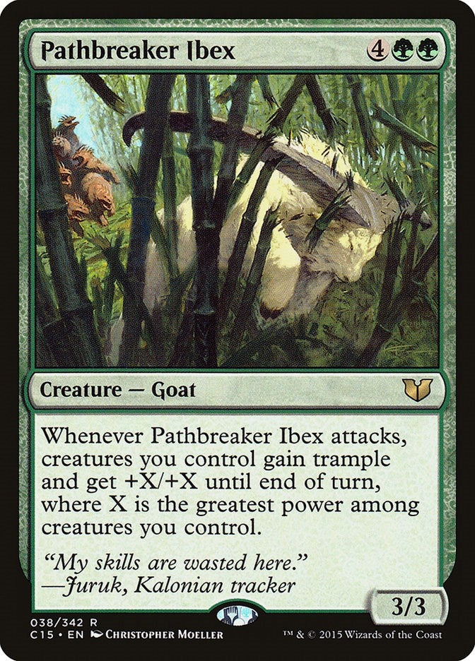 Image for Pathbreaker Ibex (38) (Commander 2015) (C15) - Magic: The Gathering