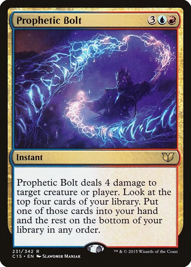 Image for Prophetic Bolt (231) (Commander 2015) (C15) - Magic: The Gathering