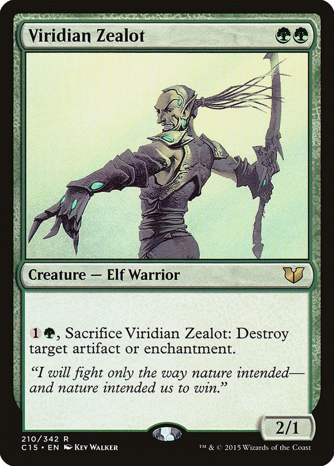 Image for Viridian Zealot (210) (Commander 2015) (C15) - Magic: The Gathering