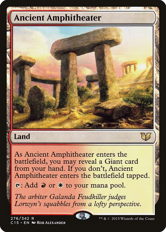 Image for Ancient Amphitheater (276) (Commander 2015) (C15) - Magic: The Gathering