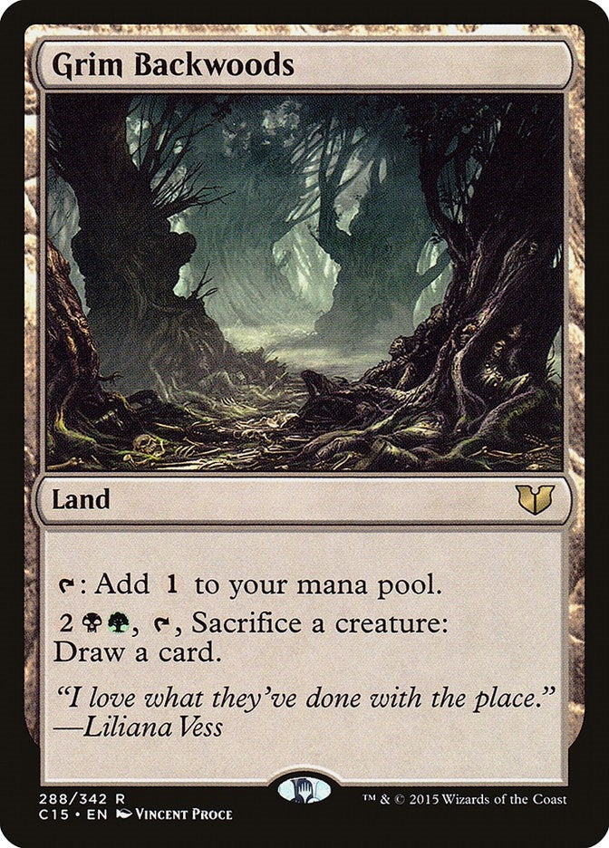Image for Grim Backwoods (288) (Commander 2015) (C15) - Magic: The Gathering