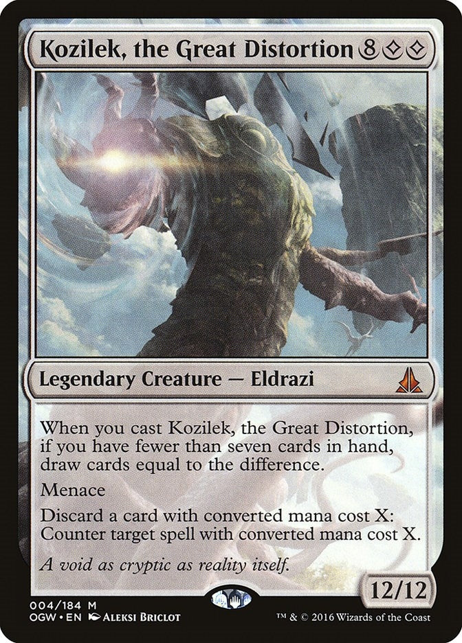 Image for Kozilek, the Great Distortion (4) (Oath of the Gatewatch) (OGW) - Magic: The Gathering