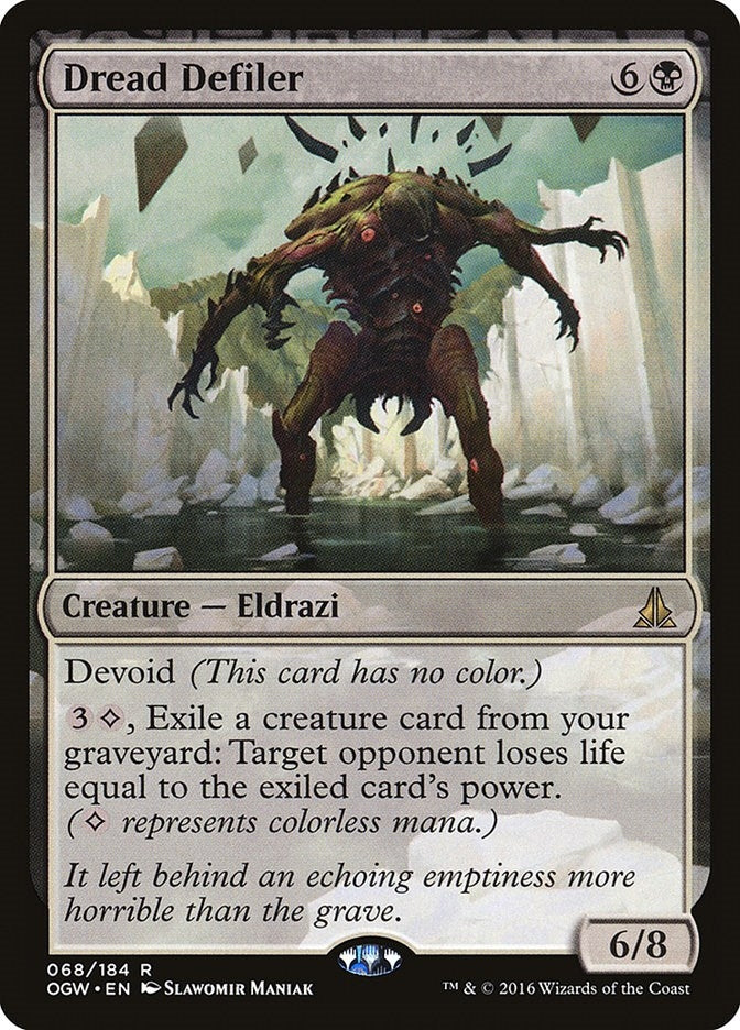 Image for Dread Defiler (68) (Oath of the Gatewatch) (OGW) - Magic: The Gathering